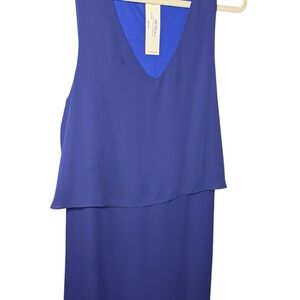 Elegant Blue Sleeveless Blouse